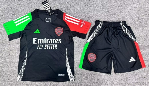 Kids 2024/25 Arsenal Black Kids/Youth Training Soccer Uniform-530