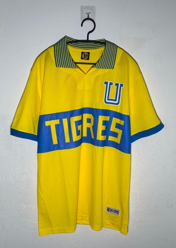 Retro Verison Tigre UANL Yellow Thailand Soccer Jersey AAA-912