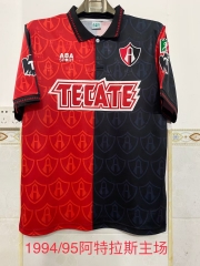 94/95 Retro Version Atlas FC Home Red & Black Thailand Soccer Jersey AAA-2041