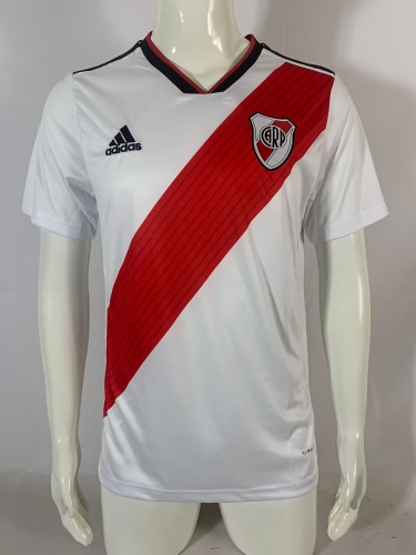 18/19 Retro Version CA River Plate Home White Thailand Soccer Jersey AAA-503