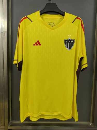 2024/25 Limited Version Atlético Mineiro Goalkeeper Yellow Thailand Soccer Jersey AAA-1116