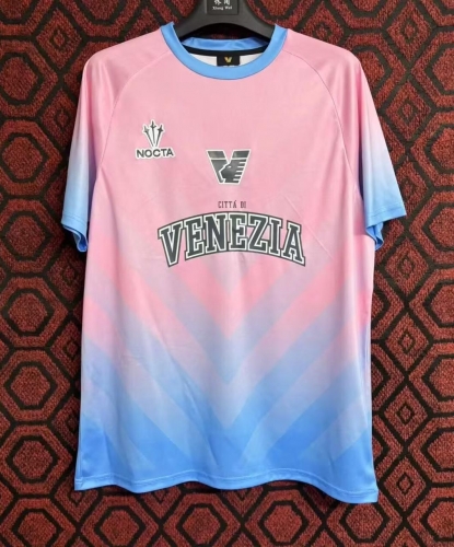 2023/24 Venezia Goalkeeper Pink & Blue Thailand Soccer Jersey AAA-920