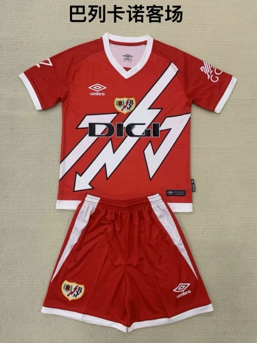 2024/25 Rayo Vallecano Away Red Soccer Uniform-208