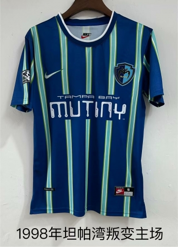 1998 Retro Version Tampa Bay Home Blue Thailand Soccer Jersey AAA-709