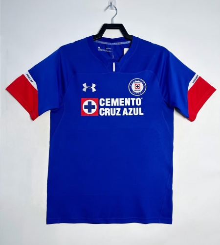 18/19 Retro Version Cruz Azul Home Blue Thailand Soccer Jersey AAA-811