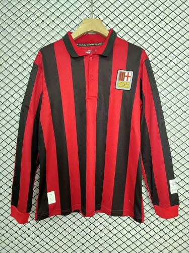 2024/25 Limited Version AC Milan Red & Black LS Thailand Soccer Jersey AAA-95