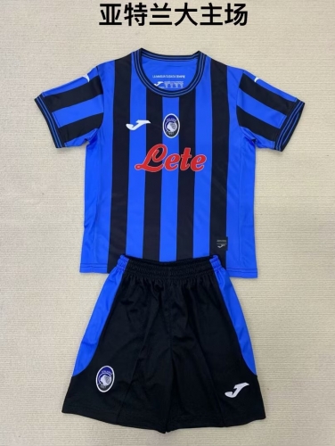 2024/25 Atalanta BC Home Black & Blue Soccer Uniform-208