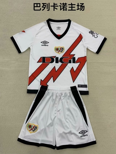 2024/25 Rayo Vallecano Home White Soccer Uniform-208