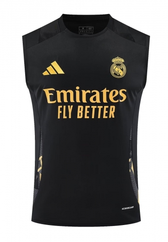 2024/25 Real Madrid Black Thailand Soccer Training Vest -418