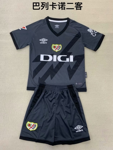 2024/25 Rayo Vallecano 2nd Away Black Soccer Uniform-208