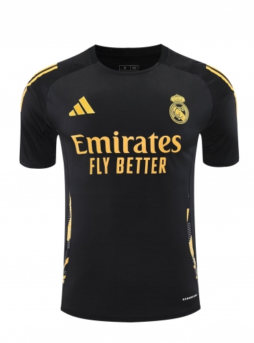 2024/25 Real Madrid Black Thailand Soccer Training Jerseys-418