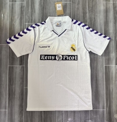 89/90 Retro Version Real Madrid Home White Thailand Soccer Jersey AAA-JM