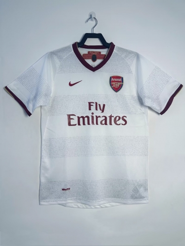 07-08 Retro Version Arsenal Away White Thailand Soccer Jersey AAA-1041/811