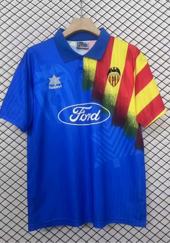 95/96 Retro Version Valencia Blue Thailand Soccer Jersey AAA-95