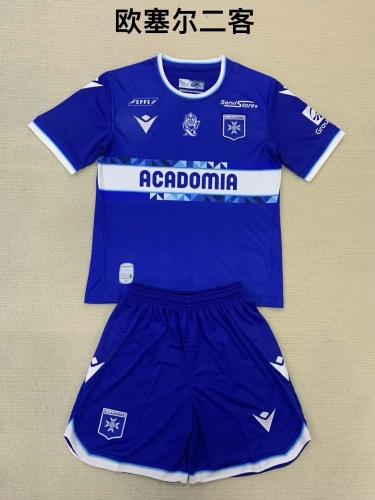 2024/25 AJ Auxerre 2nd Away Blue Soccer Uniform-208