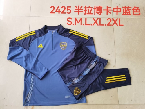 2024/25 Boca Juniors Blue Soccer Tracksuit Uniform-815