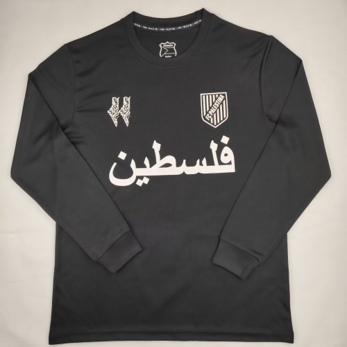 2024/25 Commemorative Version Palestine Black Thailand LS Soccer Jersey-38