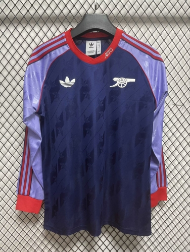 Retro Commemorative Version Arsenal Blue & Purple LS Thailand Soccer Jersey AAA-23/95