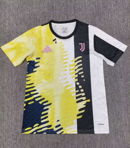 2025-26 Juventus Yellow & Black Thailand Soccer Training Jersey-23/JM