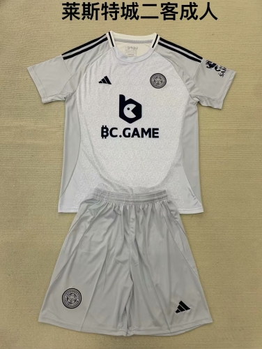 2024/25 Leicester City 2nd Away Gray Soccer Uniform-208