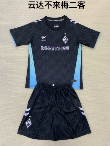 2024/25 SV Werder Bremen 2nd Away Black Soccer Uniform-208