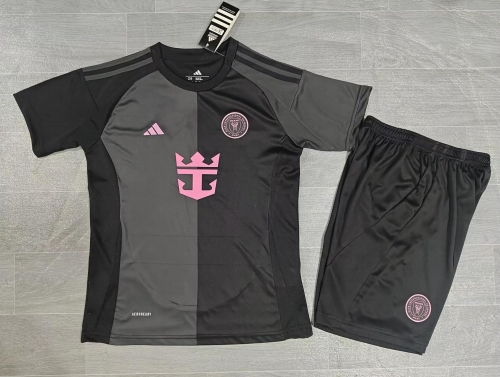 Kids 2025/26 Inter Miami CF Away Black Kids/Youth Soccer Uniform-2149