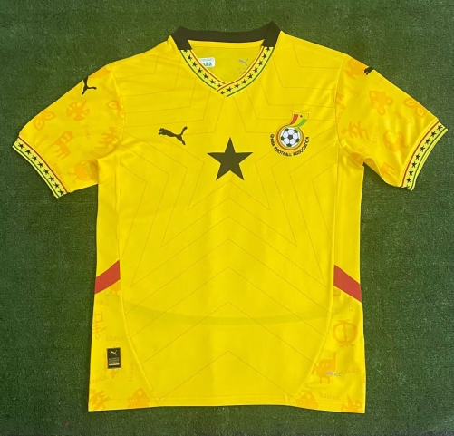 2025/26 Ghana Away Yellow Thailand Soccer Jersey AAA313/-23/809/416