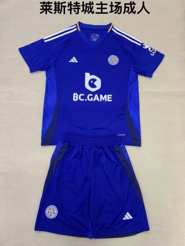 2024/25 Leicester City Home Blue Soccer Uniform-208