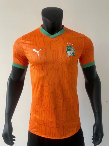 Player Version 2024/25 Côte d'Ivoire Home Orange Thailand Soccer Jersey AAA-416