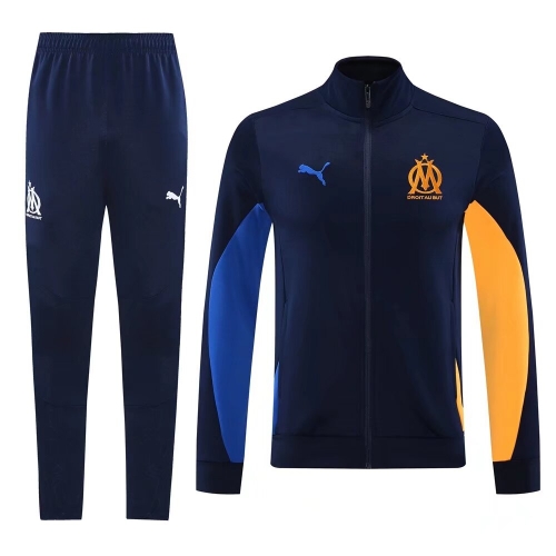 2024/25 #03 Olympique Marseille Royal Blue Jacket Uniform-LH