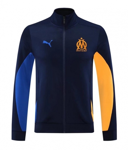 2024/25 #03 Olympique Marseille Royal Blue Soccer Jacket Top-LH