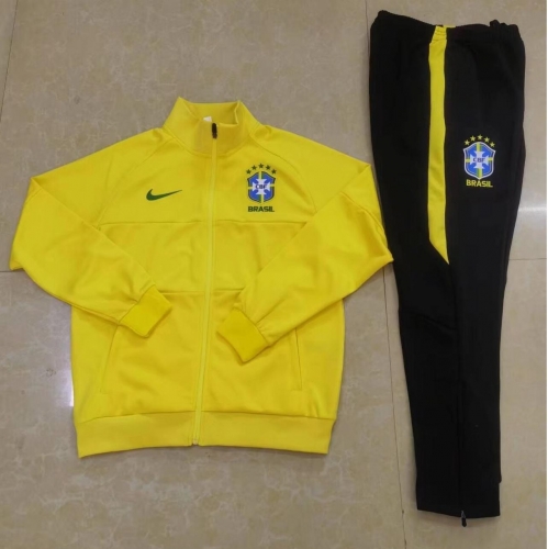 2024/25 Brazil Yellow Thailand Soccer Jacket Uniform-411