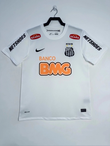 11-12 Retro Version Santos FC Home White Thailand Soccer Jersey-1041/709/811