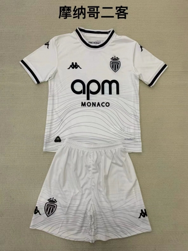 2024/25 Monaco 2nd Away White Soccer Uniform-208