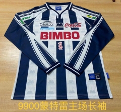 99/00 Retro Version Monterrey Home Blue & White LS Thailand Soccer Jersey AAA-1041