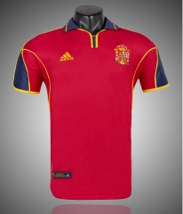 00 Retro Spain Home Red Thailand Soccer Jersey AAA-1041