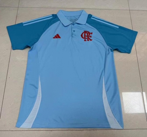 2025/26 Flamengo Lake Blue Thailand Polo Shirts-95