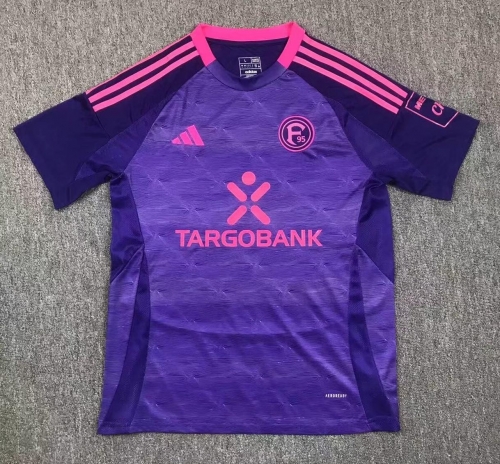 2024/25 Fortuna Düsseldorf 2nd Away Purple Traning Thailand Soccer Jersey AAA-417