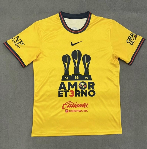 2025 Champion Version Club América Yellow Thailand Soccer Jerseys AAA-2146/07