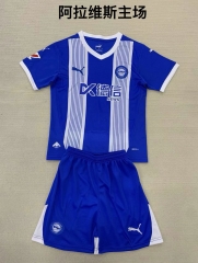 2024/25 Deportivo Alavés Home White & Blue Soccer Uniform-208