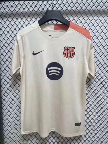 2025/26 Barcelona Rice White Thailand Soccer Training Jerseys-23