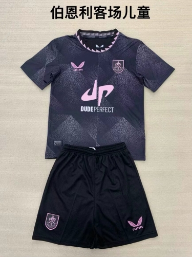 Kids 2024/25 Burnley Away Black Kids/Youth Soccer Uniform-208