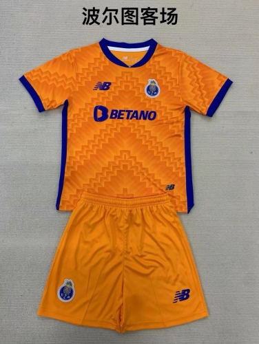 2024/25 Porto Away Orange Soccer Uniform-208