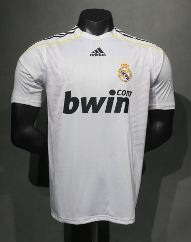 Player Retro Version 09-10 Real Madrid Home White Thailand Soccer Jersey AAA-703