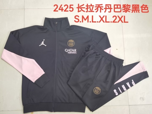 2024-25 Paris SG Black Thailand Soccer Jacket Uniform-815