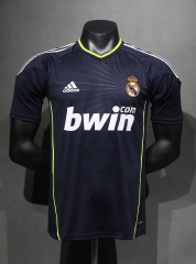 Player Retro Version 10/11 Real Madrid Away Black Thailand Soccer Jersey AAA-703