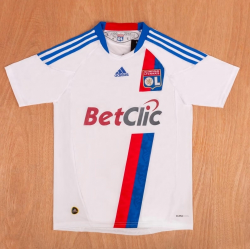 10/11 Retro Version 60th Olympique Lyonnais Home White Thailand Soccer Jersey AAA-1041