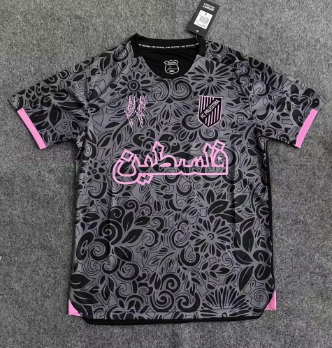 2024/25 Palestino Black & Gray Thailand Soccer Jersey AAA-47