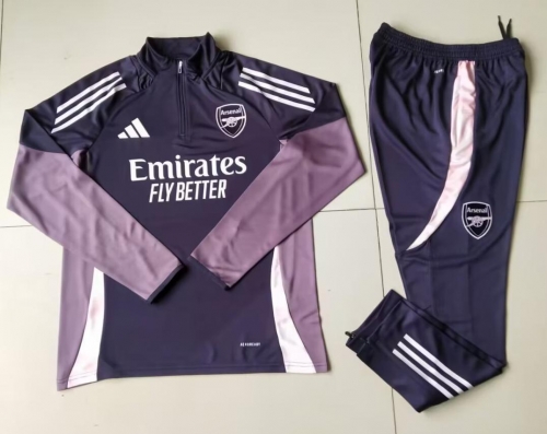 2024/25 Arsenal Purple Soccer Tracksuit Uniform-GDP