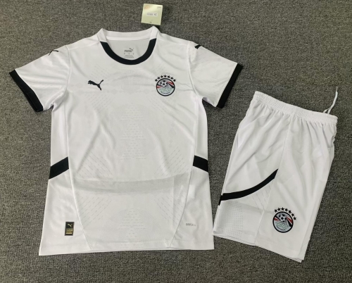 Kids 2024/25 Egypt Away White Kids/Youth Soccer Uniform-1040